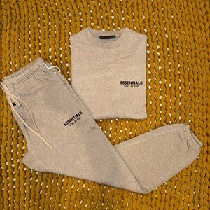 Fear of God Essentials Heather Grey Set